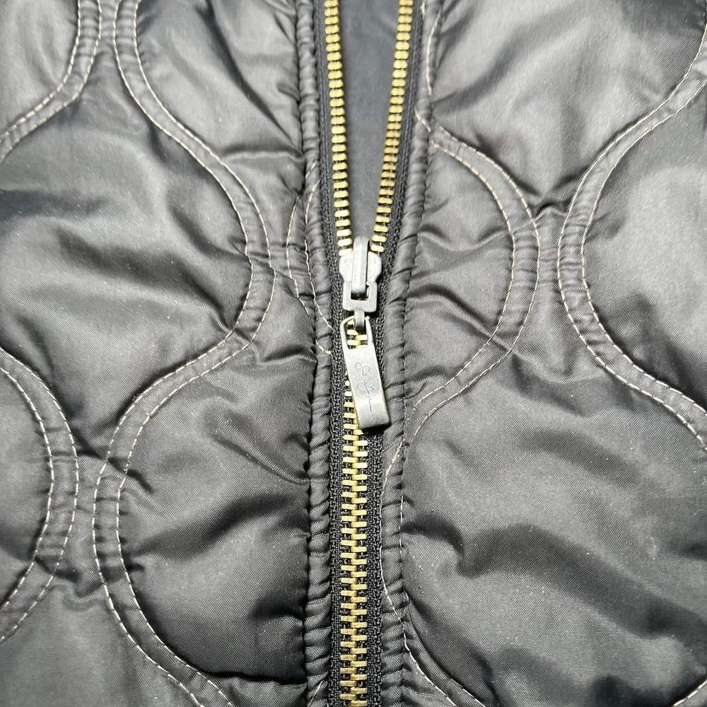 Sean John Jacket Men Size Large Reversible Bomber Puffer Coat Y2K Black